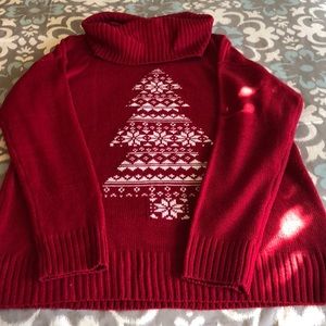 Christmas cowl neck sweater